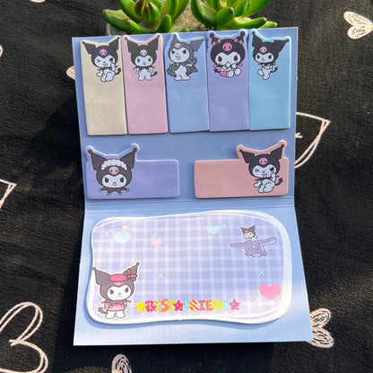 Kuromi And Spaceship Sticky Notes Book