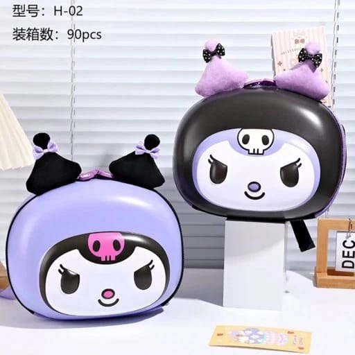 Kuromi Round Hard Case Backpack