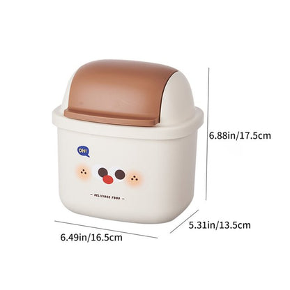 Kawaii Desk Dustbin Trash Can
