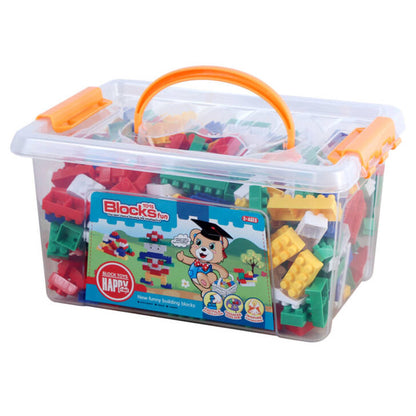Kids Colorful Blocks With Storage Box