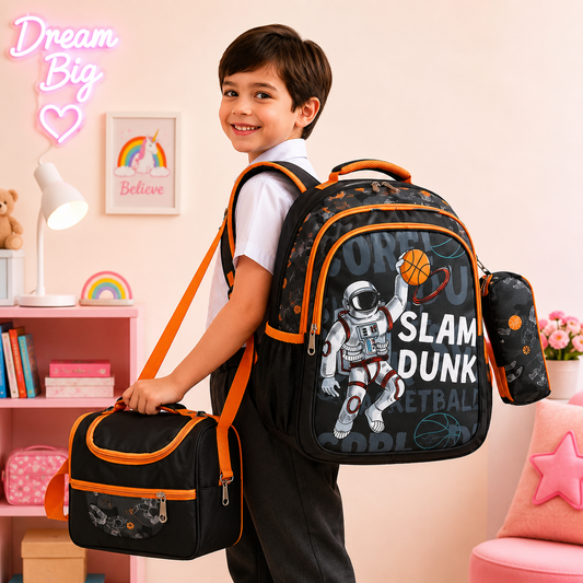 Spaceship 3 Pc School Bag