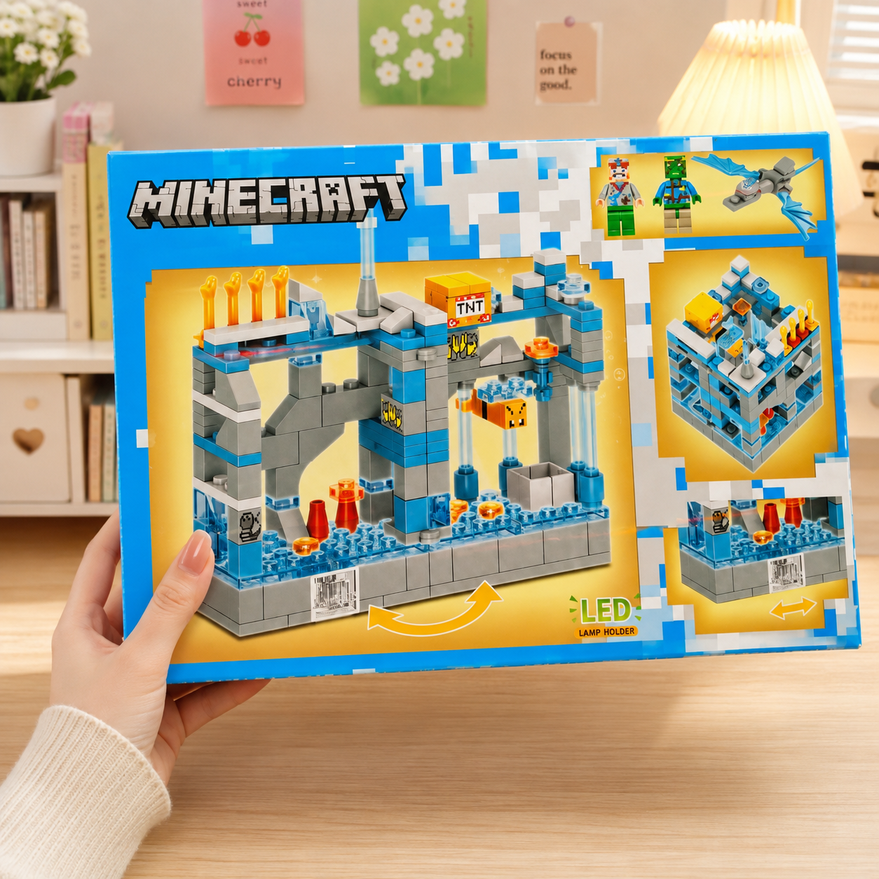 Minecraft Lego building Blocks 229 Pcs With Led Light Technology