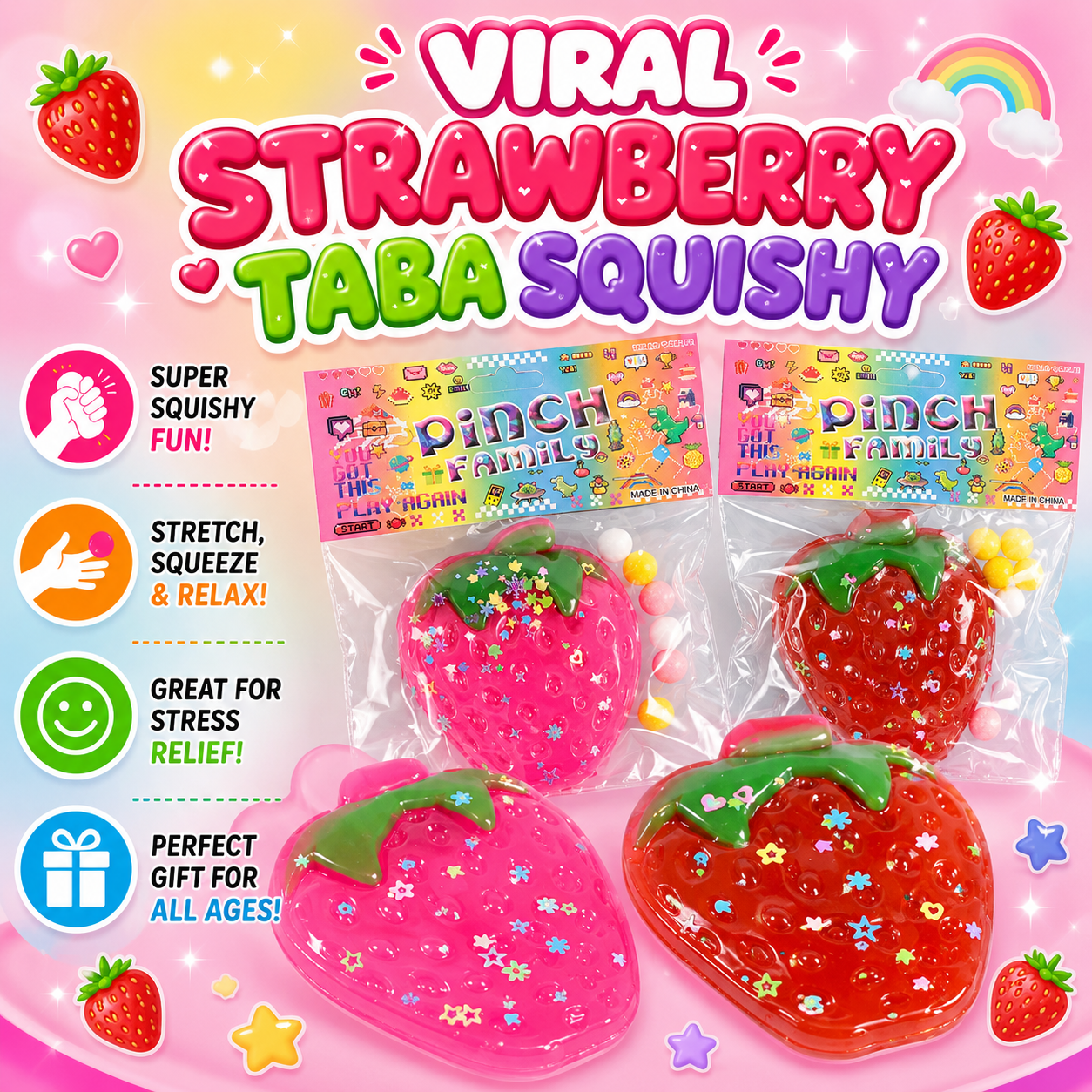 Strawberry Taba Squishy