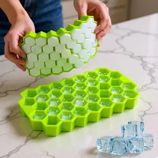 Silicon Ice Cube Tray With Lid Cover