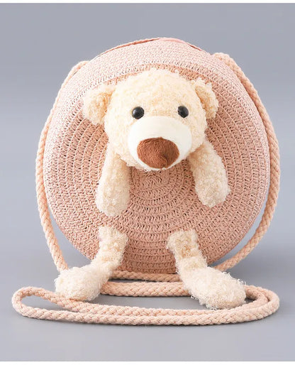 Bear Big Size Jute Sling Bag