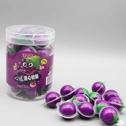 4 Pieces Fruity Centre Filled Jam Gummy Jellies