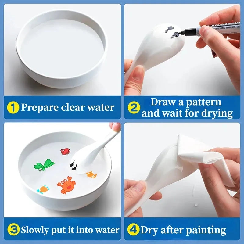 Magic Water Floating Double Head Markers | Pack Of 12