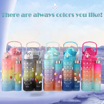 Motivational Water Bottles Set