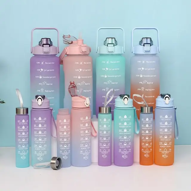 Motivational Water Bottles Set