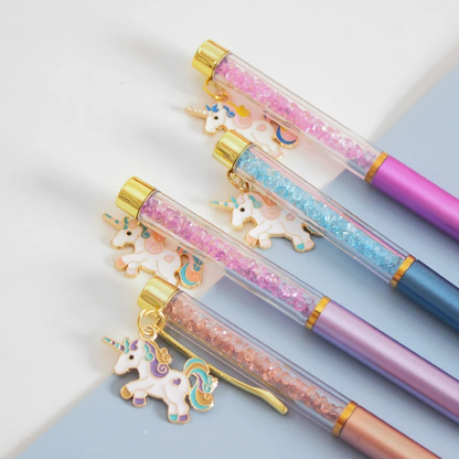 Unicorn Twisted Metal Ball Pen