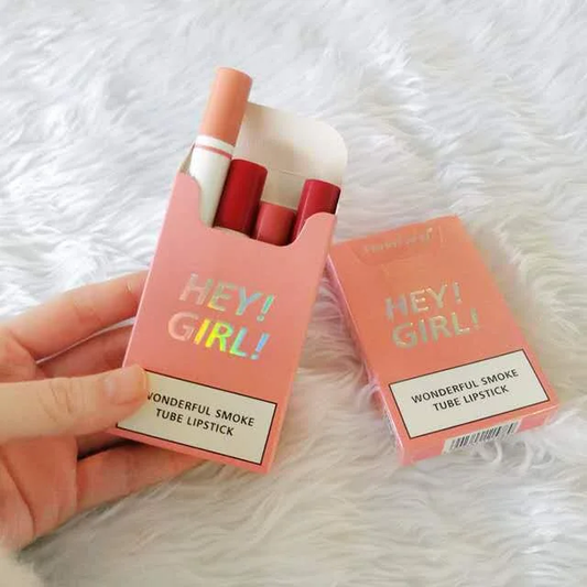 Hey Girl Cigarette Smoke Tube Lipsticks (Pack of 4)