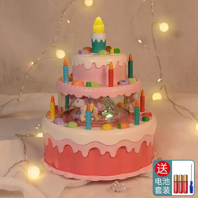 Musical Rotating Birthday Cake Toy