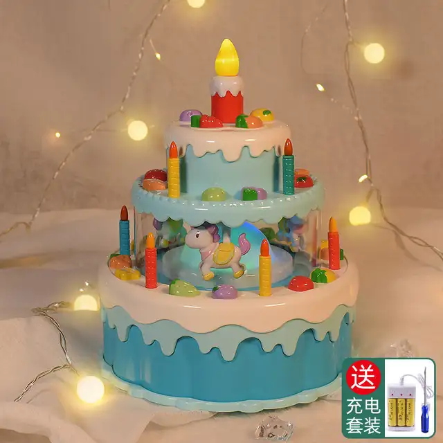 Musical Rotating Birthday Cake Toy