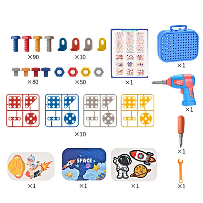 Space DIY Creative Mosaic Drill Toy