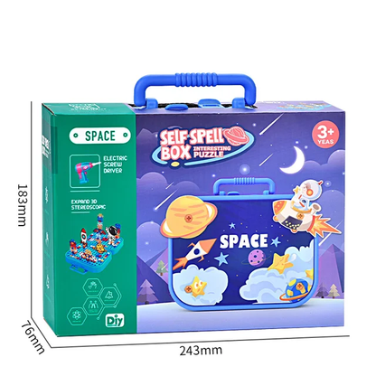 Space DIY Creative Mosaic Drill Toy