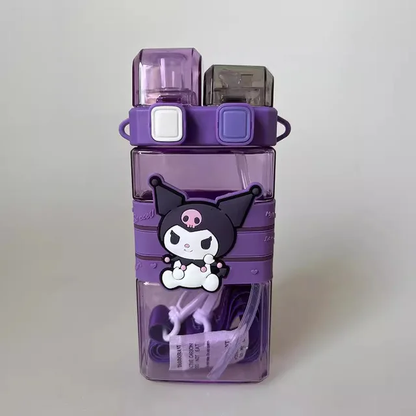 Sanrio Two Way Drinking Water Bottle (Without Partition)