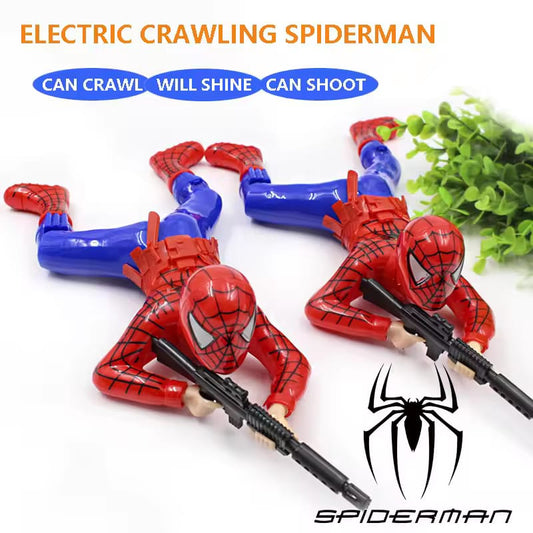 Crawling Spiderman Toy with Lights & Sound | Action Superhero Toy for Kids
