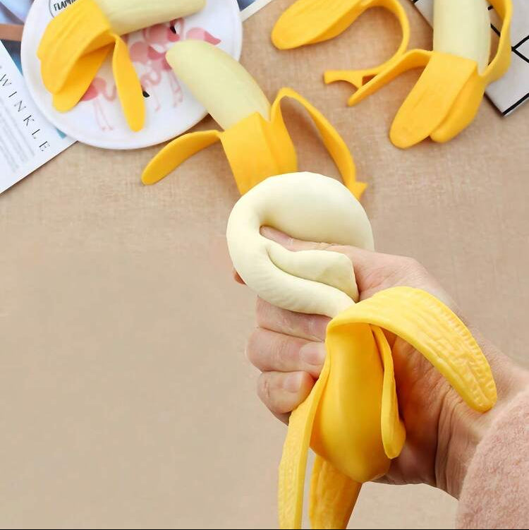 Banana Realistic Silicon Squishy