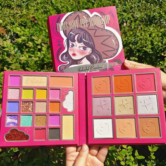 Colorful Rainbow Art All In One Makeup Palette