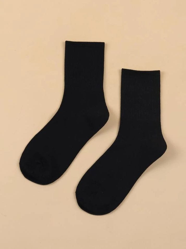 Kids Plain Black Socks For Daily Use | School Wear | 5 to 14 Years