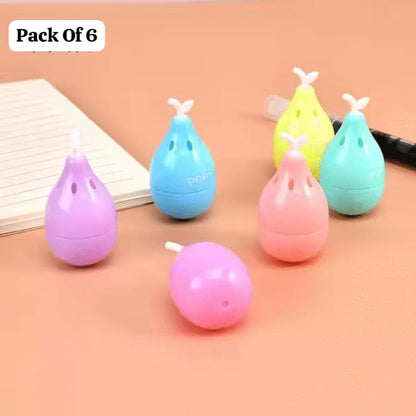 Sanrio Pear-Shape Pack of 6 Highlighters | Cute Stationery