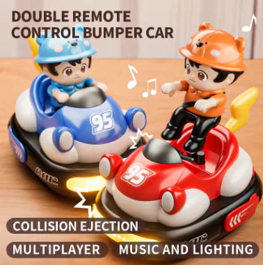 Two Player Remote Control Bumper Cars With Lights