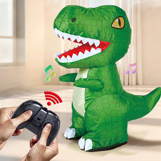 Remote Control RC Huge Inflatable Walking Dinosaur With Tyres