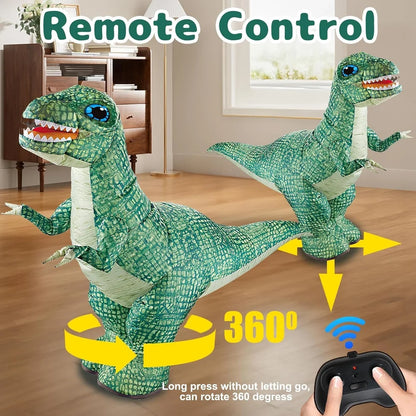 Remote Control RC Huge Inflatable Walking Dinosaur With Tyres