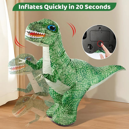 Remote Control RC Huge Inflatable Walking Dinosaur With Tyres