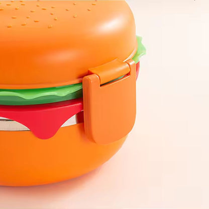 Burger Shape Stainless Steel Lunch Box