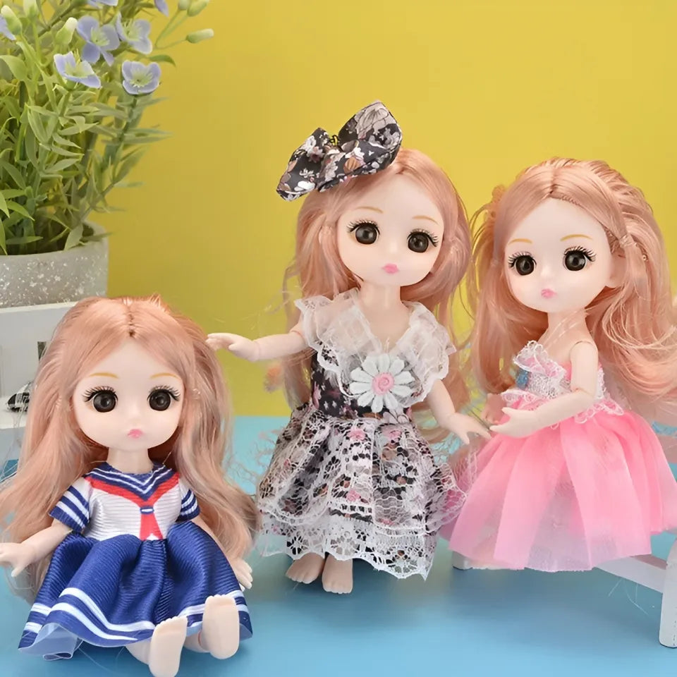 Realistic Bendable Dolls Set Of 3