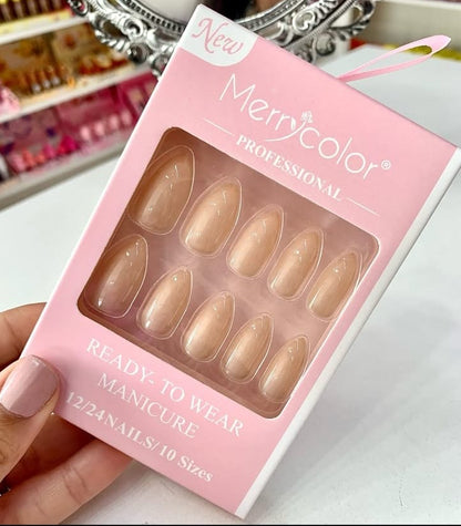 Merry Color Almond Shape Nails