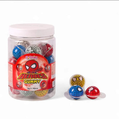 4 Pieces Fruity Centre Filled Jam Gummy Jellies