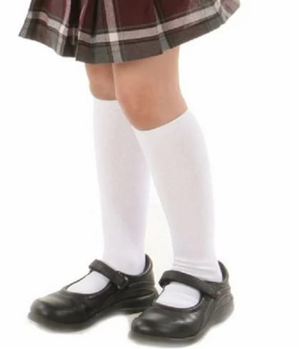 School White Socks For Kids And Adults (3 Pairs)