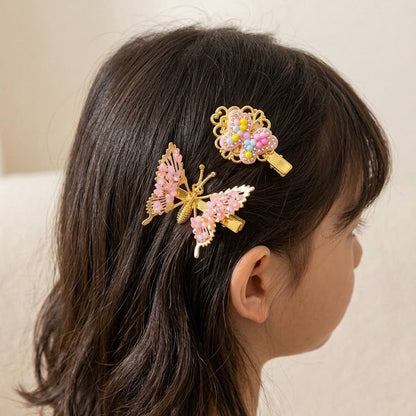 Dancing Butterfly Wings Hair Clips Pack Of 4