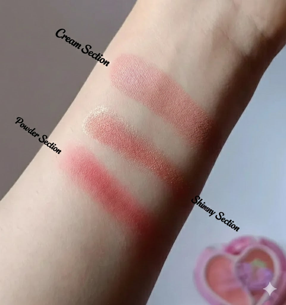 Strawberry 3 in 1 Lip Cream | Highlighter | Powder Blush