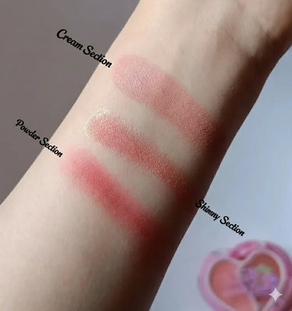 Strawberry 3 in 1 Lip Cream | Highlighter | Powder Blush