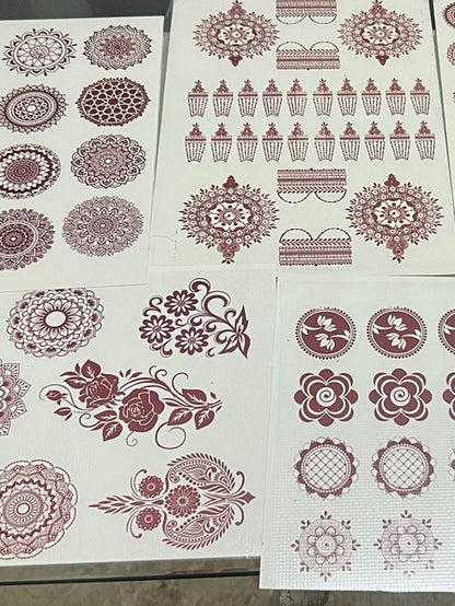 Mehndi Tattoo Sticker Patch