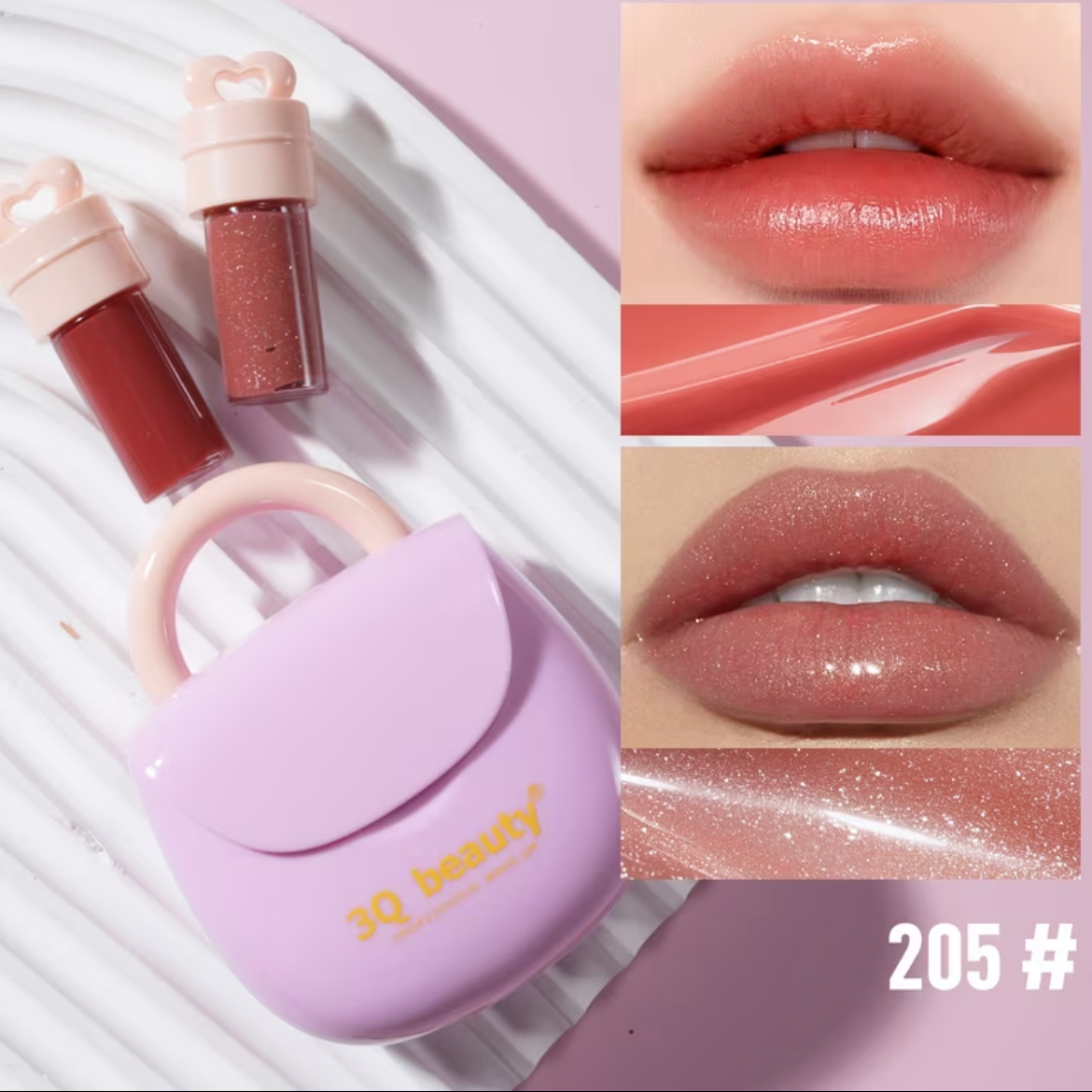 Korean Bag Lip Gloss Pack Of 2 Lipstick