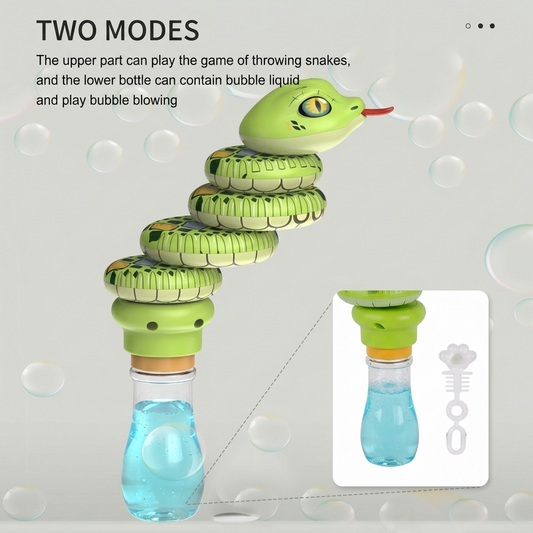 2 in 1 Snake Rotating Fidget Toy and Bubbles