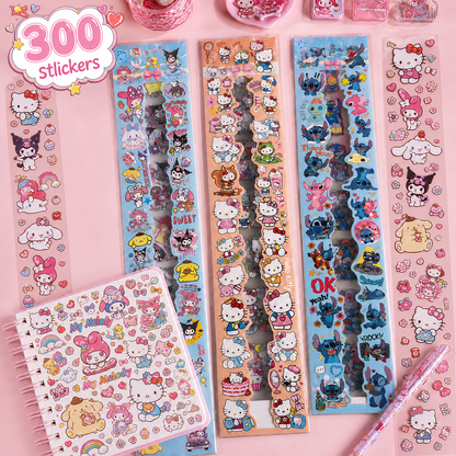 Sanrio & Stitch 300+ Stickers Pack