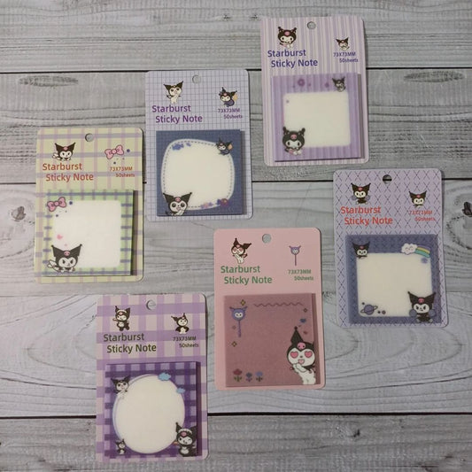 Kuromi Transparent Sticky Notes