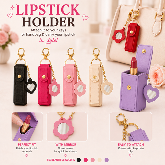 Lipstick Pouch Bag Keychain