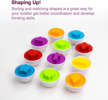 Eggs Color And Shape Matching | Educational Toy For Kids