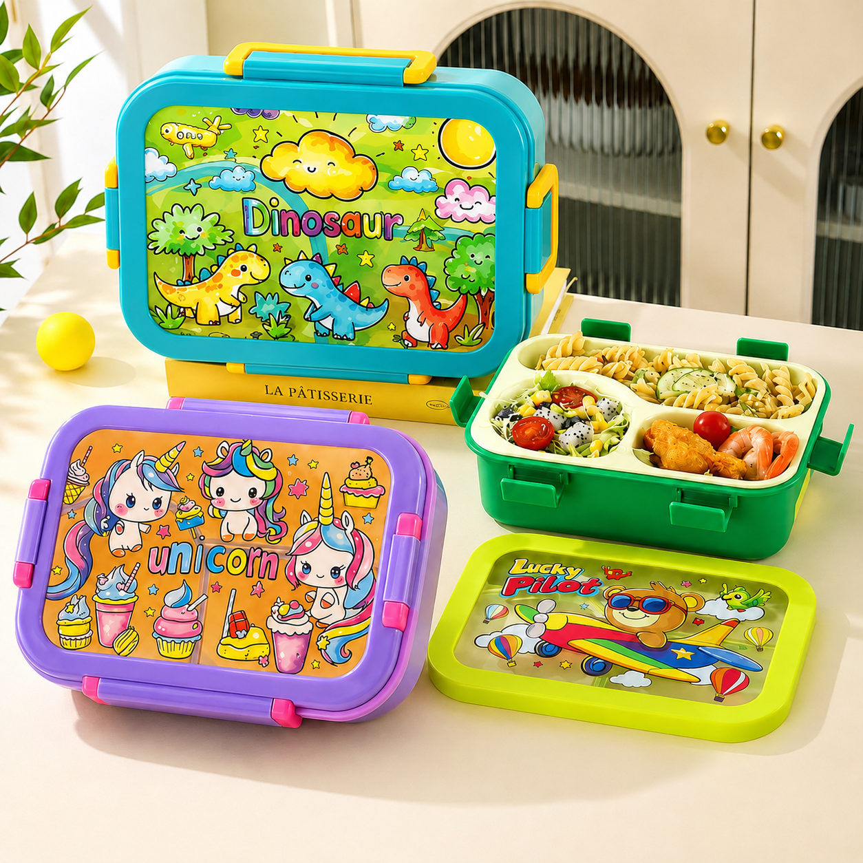 Kawaii Rainbow Bento Lunch Box