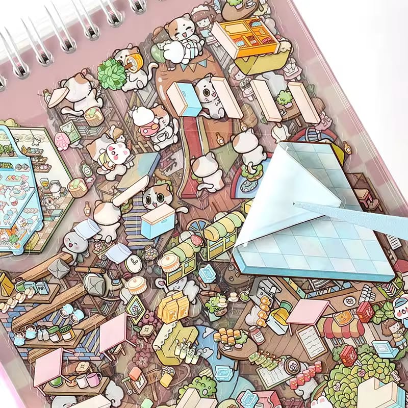 5D Scene Material Book With Tweezer