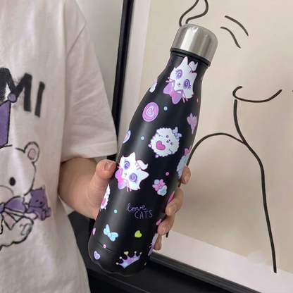 Premium Steel Character Water Bottles For Girls