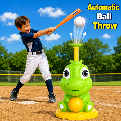 Dinosaur Baseball Set With Automatic Ball Ejector