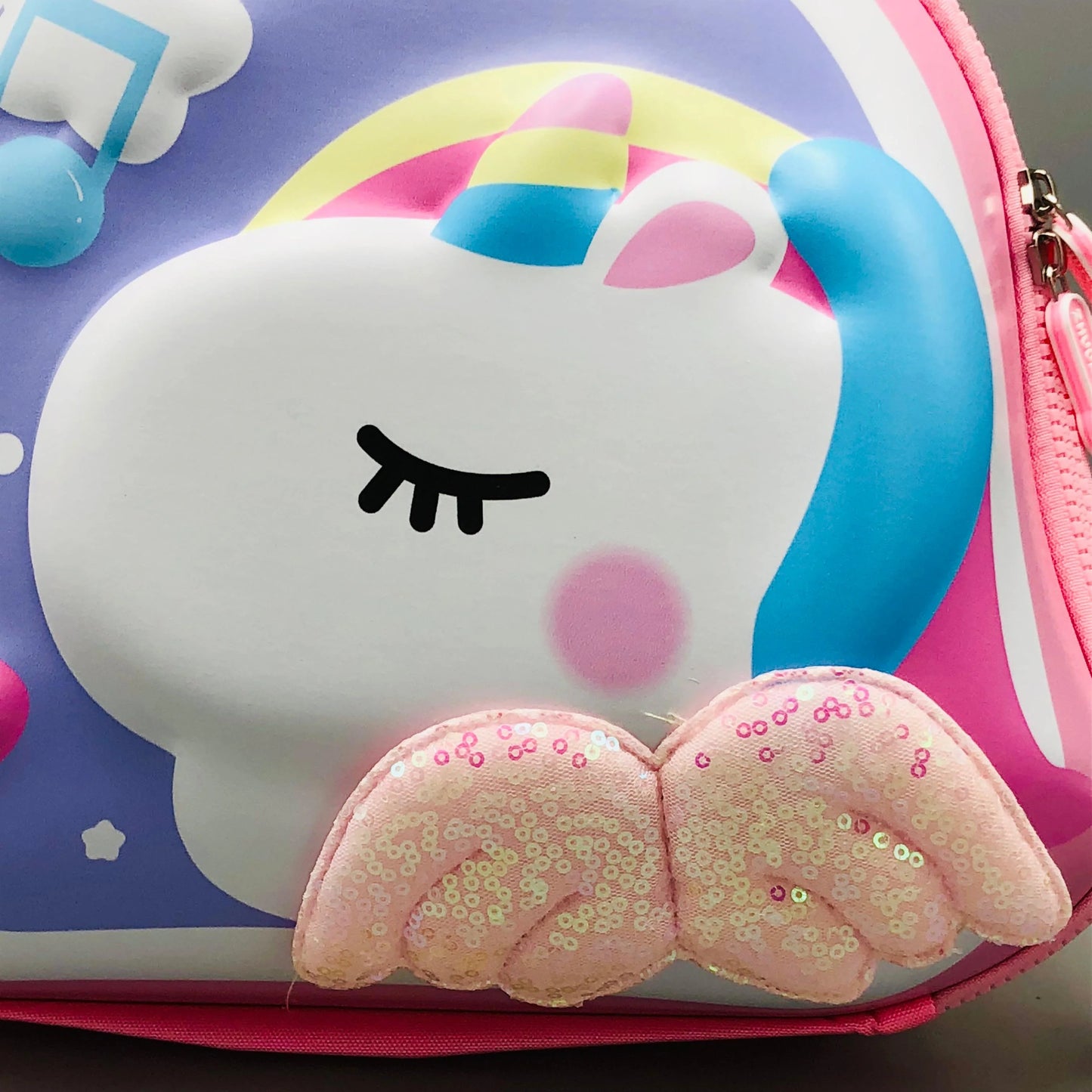 Kids Unicorn Hardcase Backpack With 3D Wings