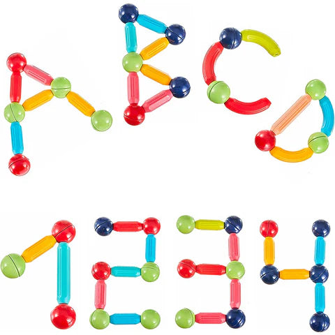 36 Pcs Magnetic Sticks & Balls Blocks | STEM Learning Building Toy for Kids